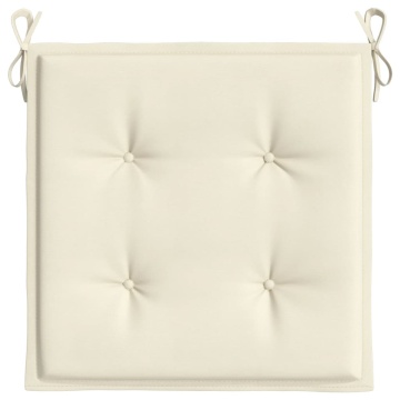 Perne scaune grădină 4 buc. crem 40x40x3 cm țesătură Oxford - Img 8