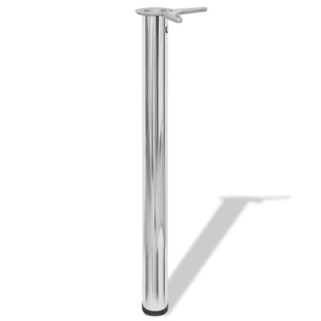 Picioare de masă reglabile în înălțime, crom, 710 mm, 4 buc. - Img 2