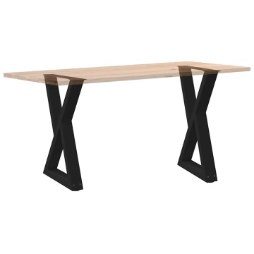 Picioare pentru masă 2 buc Negru 60x(72-73,3) cm Oțel - Img 7