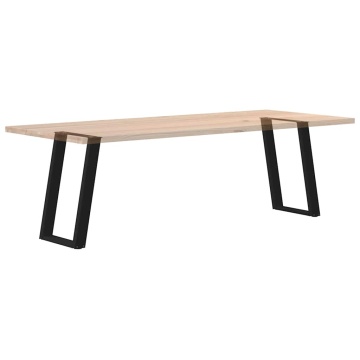 Picioare pentru masă în formă U 2 buc Negru 70x(72-73) cm Oțel - Img 7