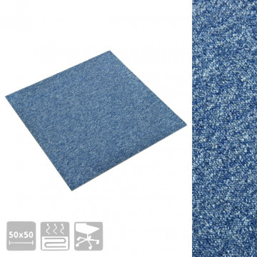 Plăci de pardoseală, 20 buc., albastru, 50 x 50 cm, 5 m² - Img 2