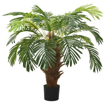 Plantă artificială palmier cycas cu ghiveci, verde, 90 cm - Img 1