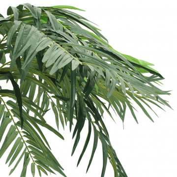 Plantă artificială palmier phoenix cu ghiveci, verde, 305 cm - Img 4