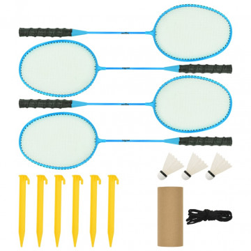 Plasă de badminton, galben și negru, 600x155 cm, țesătură PE - Img 5