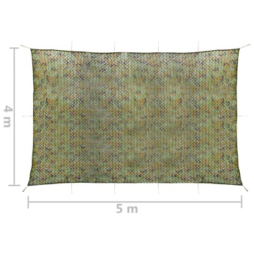 Plasă de camuflaj cu geantă de depozitare, verde, 4x5 m - Img 5