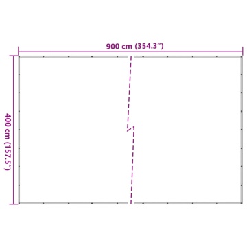 Plasă de container, negru, 4 x 9 m, HDPE - Img 6