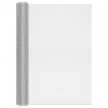 Plasă de sârmă, argintiu, 60x1000 cm, aluminiu - Img 3