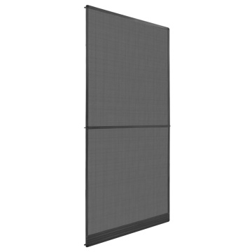 Plasă insecte cu balamale pentru uși, antracit, 100 x 215 cm - Img 1