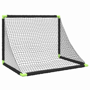 Poartă de fotbal pentru copii, pliabilă, negru, 90x64x64 cm - Img 6