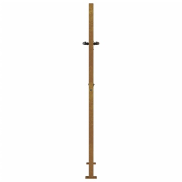 Poartă pentru grădină, 105x155 cm, oțel corten, model bambus - Img 5