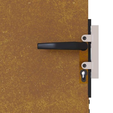 Poartă pentru grădină, 85x75 cm, oțel corten - Img 7