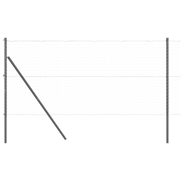 Posturi de gard 26 pcs Gri Ø32 mm 200 cm Oțel galvanizat - Img 4