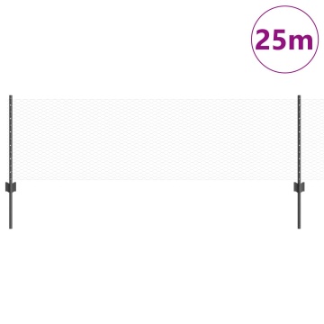 Posturi de Împrejmuire 11 pcs U-Channel Gri 60 cm Oțel, Împrejmuire Hexagon Gri 0.6x25 m Oțel - Img 3