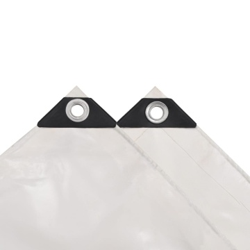 Prelată, alb, 1,5 x 10 m, 650 g/m² - Img 4