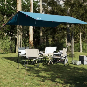 Prelată de camping, albastru, 360x294 cm, impermeabilă - Img 1