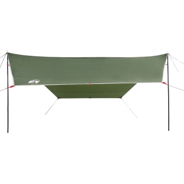 Prelată de camping, verde, 430x380x210 cm, impermeabilă - Img 4