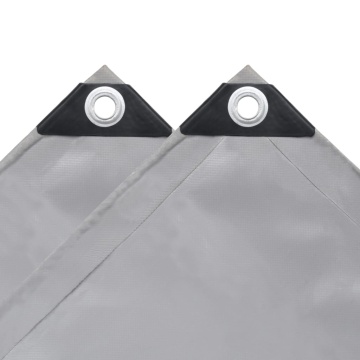 Prelată, gri, 1,5 x 6 m, 650 g / m² - Img 4