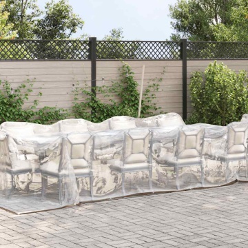 Prelata transparenta cu ochiuri 3x8 m polietilena - Img 2