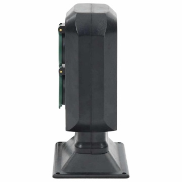 Priză de exterior cu țăruș și 2 căi, negru/verde, 15,5x11x24 cm - Img 3