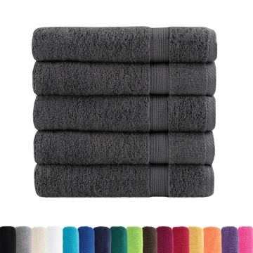 Prosoape de duș premium 25buc alb 70x140cm 600 gsm 100% bumbac - Img 2