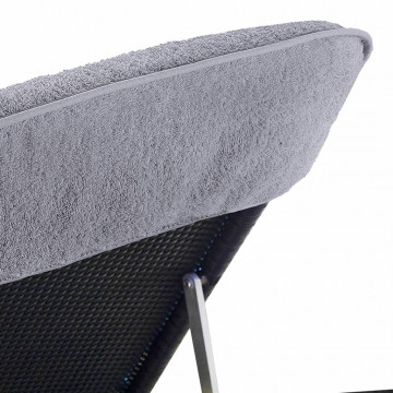 Prosoape de plajă, 2 buc., gri, 75x200 cm, textil 400 GSM - Img 5