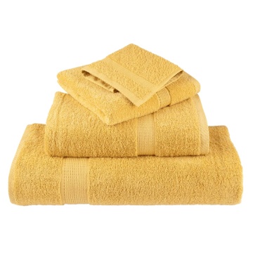 Prosoape mâini premium SOLUND 10 buc auriu 30x30cm 600gsm - Img 4