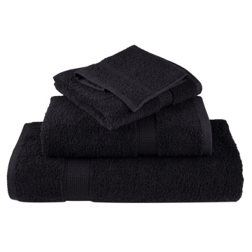 Prosoape mâini premium SOLUND 10 buc negru 30x30 cm 600 gsm - Img 4
