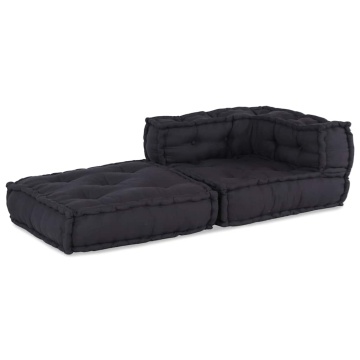 Puf modular Antracit 70x70x54 Material - Img 4