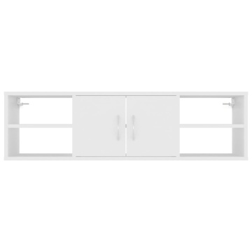 Raft de perete, alb, 102x30x29 cm, lemn prelucrat - Img 5