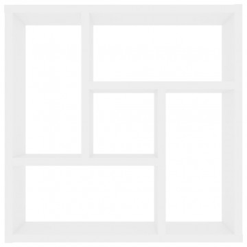 Raft de perete, alb, 45,1 x 16 x 45,1 cm, PAL - Img 4