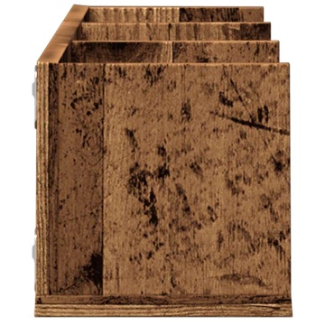 Raft de perete CD-uri, lemn vechi, 75x18x18 cm, lemn prelucrat - Img 8