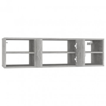 Raft de perete, gri beton, 102x30x29 cm, PAL - Img 5