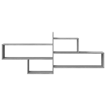 Raft de perete, gri sonoma, 167,5x18x68 cm, lemn prelucrat - Img 4