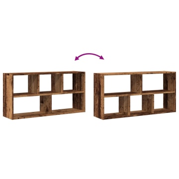 Raft de perete, lemn vechi, 100x25x50 cm, lemn prelucrat - Img 6