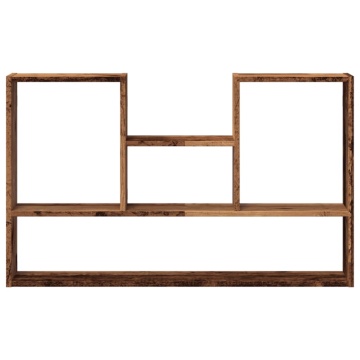 Raft de perete, lemn vechi, 99x15x60 cm, lemn prelucrat - Img 4
