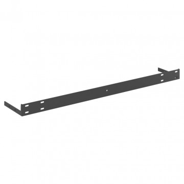 Raft de perete suspendat, gri beton, 80x23,5x3,8 cm, MDF - Img 5