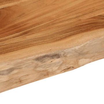 Raft perete 40x30x3,8 cm dreptunghiular lemn acacia margine vie - Img 5