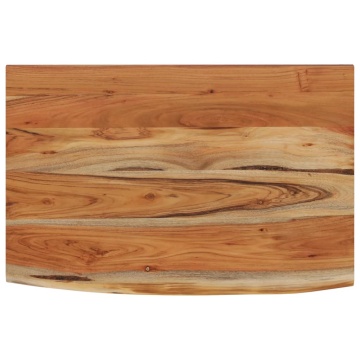 Raft perete 50x30x3,8 cm dreptunghiular lemn acacia margine vie - Img 2