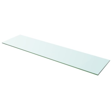 Rafturi, 2 buc., 100 x 25 cm, panouri sticlă transparentă - Img 2