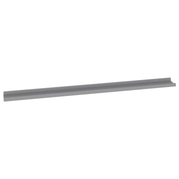 Rafturi de perete, 4 buc., gri, 115x9x3 cm - Img 8