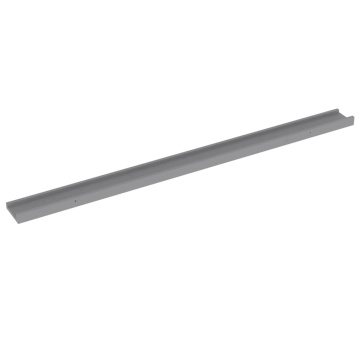 Rafturi de perete, 4 buc., gri, 115x9x3 cm - Img 4
