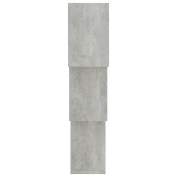 Rafturi de perete, cub, gri beton, 68x15x68 cm, lemn prelucrat - Img 6