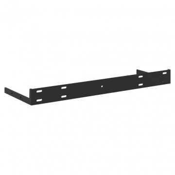 Rafturi de perete suspendate 2 buc. gri beton 50x23x3,8 cm MDF - Img 6