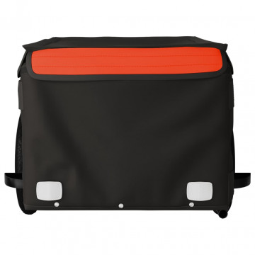 Remorcă de marfă pentru biciclete negru&portocaliu 30 kg fier - Img 5
