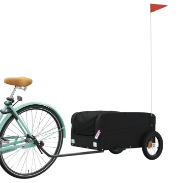 Remorcă pentru biciclete, negru, 30 kg, fier - Img 3