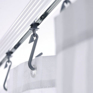 RIDDER Bară perdea duș universală pentru colț, cu cârlige, crom, 52500 - Img 3
