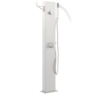 Robinet de duș pentru grădină, 110 cm, oțel inoxidabil - Img 3