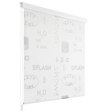 Roletă perdea de duș 80x240 cm Imprimeu Splash - Img 1