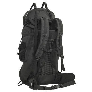Rucsac de drumeție, negru, 100 L, țesătură oxford - Img 3
