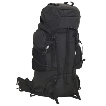 Rucsac de drumeție, negru, 60 L, țesătură oxford - Img 1